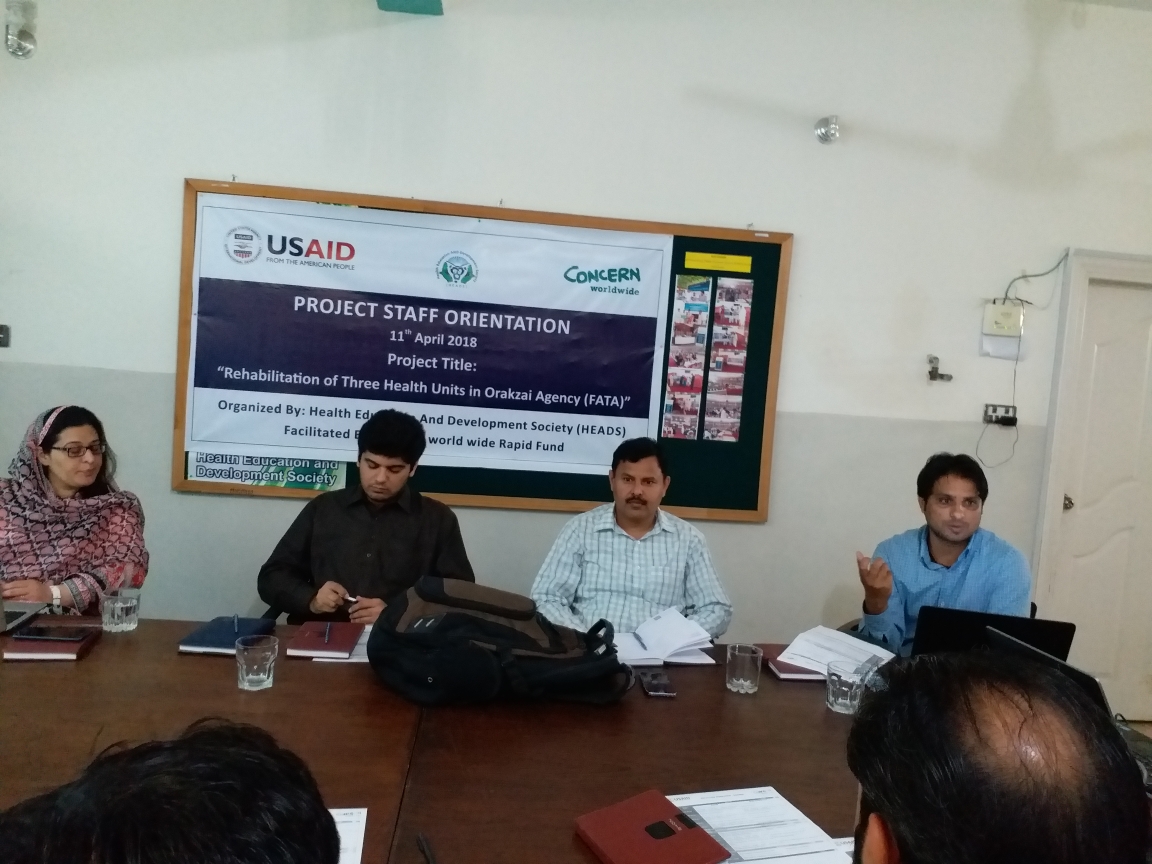Rehabilitation of three (3) Health Units in Orakzai Agency for better services to communities